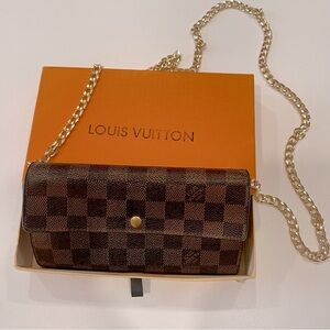 LOUIS VUITTON DAMIER EBENE Wallet / Crossbody